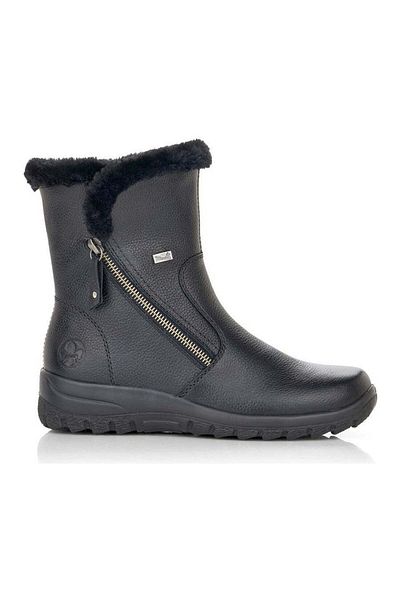Rieker Black Booties Womens Shoes