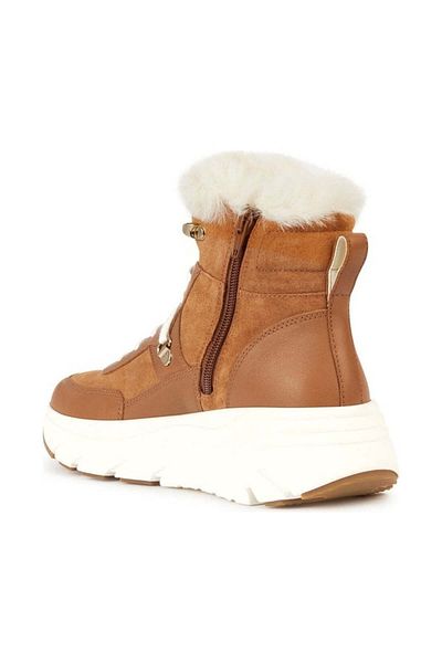 Geox Brown Booties Womens Shoes