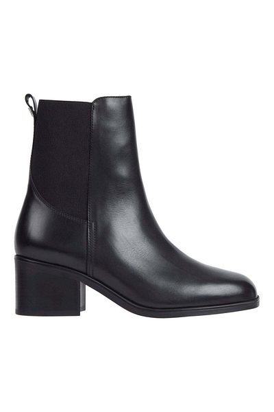Tommy Hilfiger Black Booties Womens Shoes