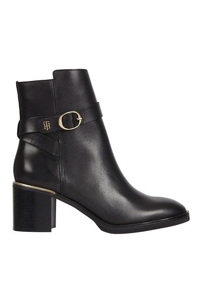 Tommy Hilfiger Black Booties Womens Shoes