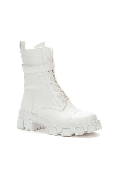 Keddo White Booties Womens Shoes