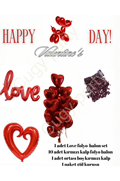 CUGY HAPPY VALENTİNES DAY SEVGİLİLER GÜNÜ ÖZEL GÜN KUTLAMA SETİ
