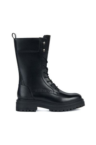 Geox Black Booties Womens Shoes