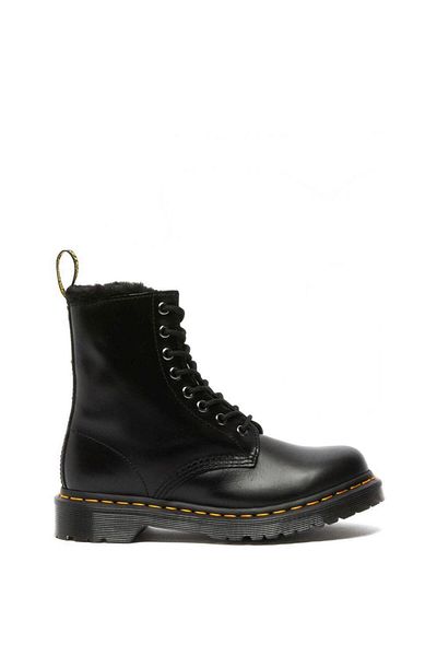 Dr. Martens Grey Booties Womens Shoes