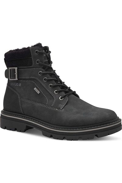 s.Oliver Black Booties Mens Shoes
