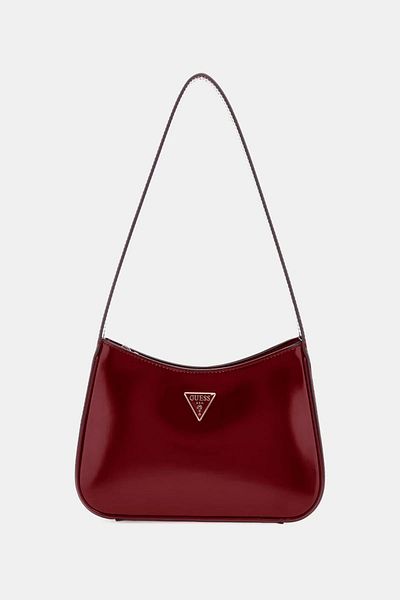 Guess حقيبة كتف أرنيلا توب زيب للنساء حقيبة كتف حمراء Hwng9496170-red