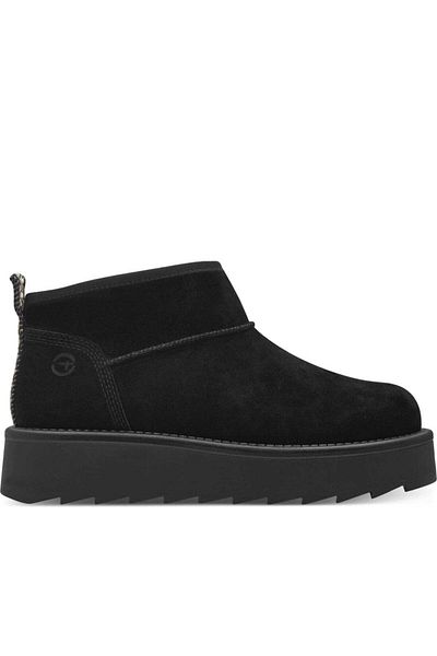 Tamaris Black Booties Womens Shoes