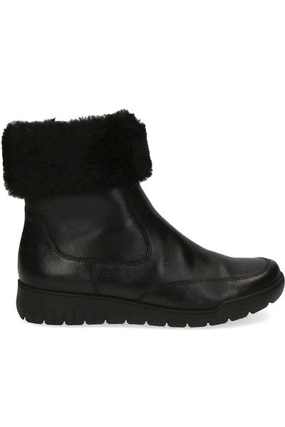 Caprice Black Booties Womens Shoes