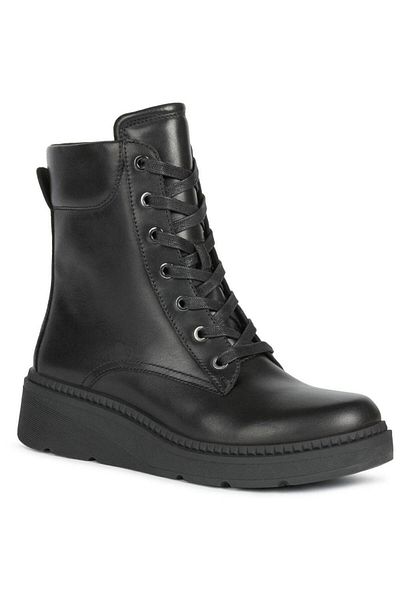 Geox Black Booties Womens Shoes
