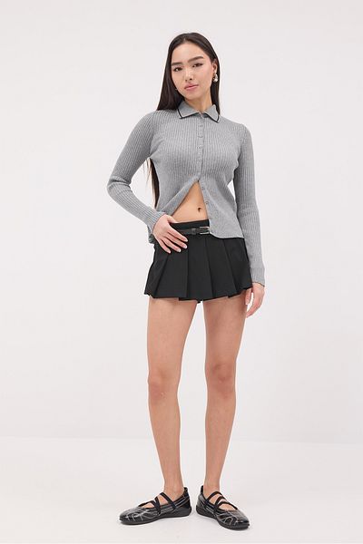 Addax Polo Neck Buttoned Knitwear Sweater K10295