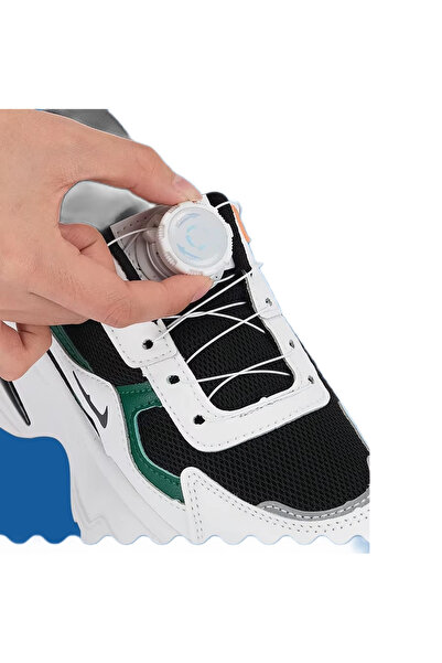 Schulzz Pratik Otomatik Mekanik Çevirme Mekanizmalı Ayakkabı Bağcık 110 CM Beyaz