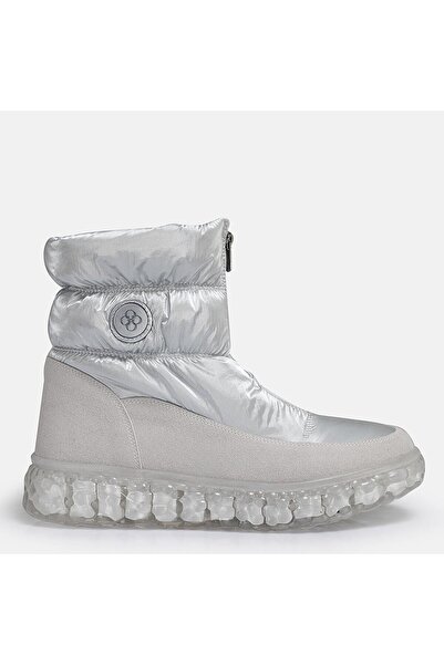 37Numara Великий розмір 42-43-44-45 Сірий блискучий сніговий черевик