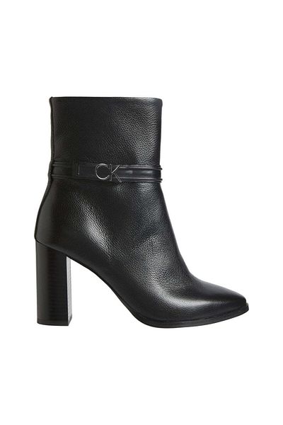 Calvin Klein Black Booties Womens Shoes