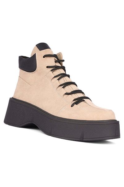 Betsy Beige Booties Womens Shoes