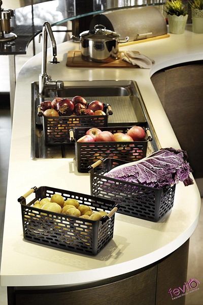 STOREMAX Sellbuystore Multi-Purpose Organizer Basket with Holder - Inside Cabinet & Drawer Organizer Basket - S