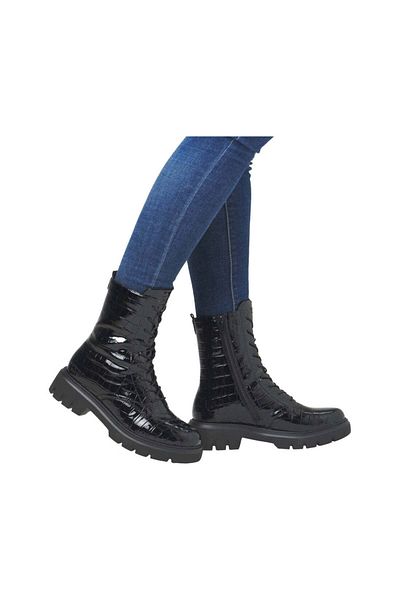 Remonte Black Booties Womens Shoes