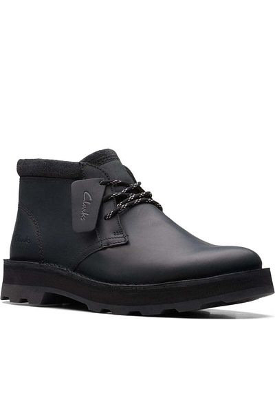 CLARKS Black Booties Mens Shoes