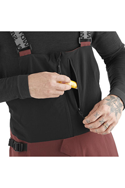 Salomon Absolute Bib Men's Ski Pants Rum Raisin Lc2336700