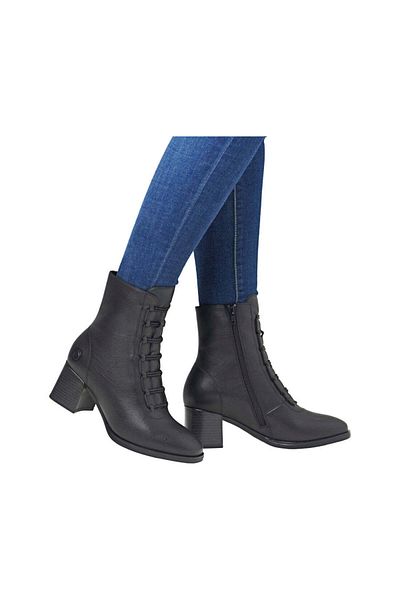 Remonte Black Booties Womens Shoes