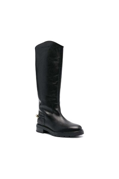 Tommy Hilfiger Black Boots Womens Shoes