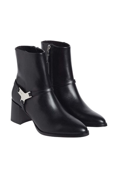 Calvin Klein Black Booties Womens Shoes