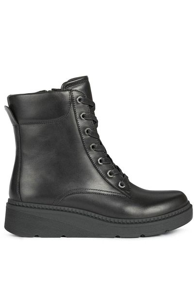 Geox Black Booties Womens Shoes