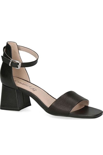 Caprice Black Sandals Womens Shoes