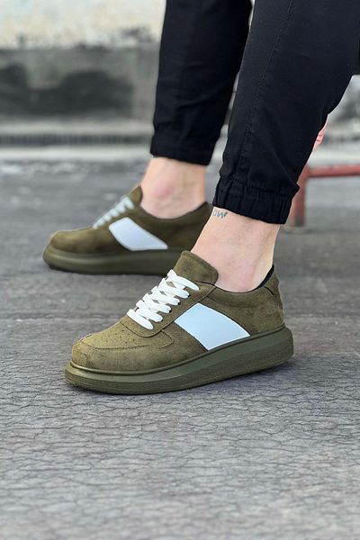 TB Terzi Bey Terzi Bey Tb011 Khaki Suede Men's Casual Shoes