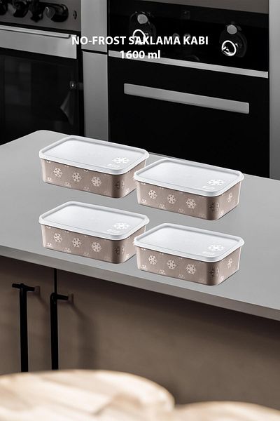 Smartware Terra 1600 ml - Set of 4 No Frost Storage Container