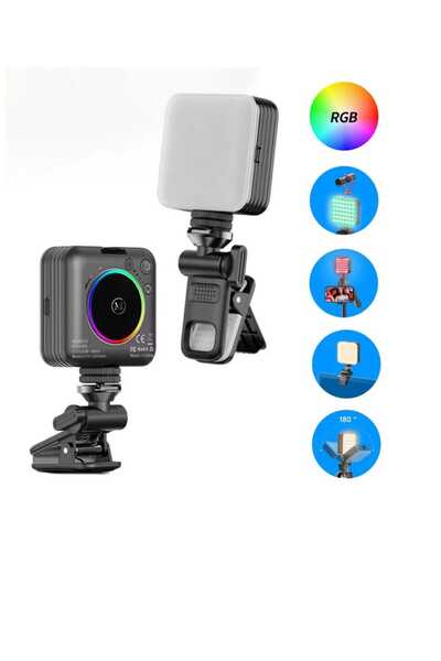 Asfal Telefon, Kamera Laptop Uyumlu RGB Selfie Işığı Canlı Yayın Tiktok Selfie ve Video İçin Mini Led Işık