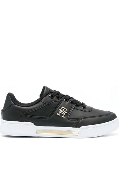 Tommy Hilfiger Black Trainers Womens Shoes