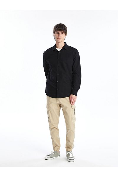 LC Waikiki Ανδρικό παντελόνι Cargo από ύφασμα Gabardine Normal Fit