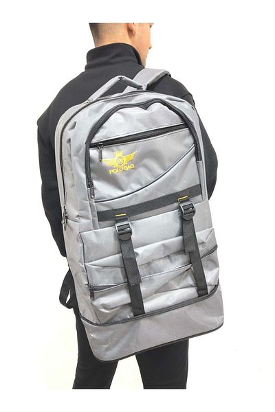 KCMN Orthopedic Bellows Kocamanlar - Σακίδιο πλάτης με πολλά μάτια για εκδρομές και κάμπινγκ Sports Mountaineer Grey