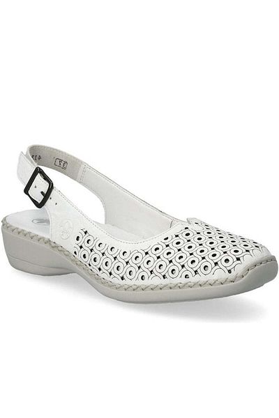 Rieker White Sandals Womens Shoes