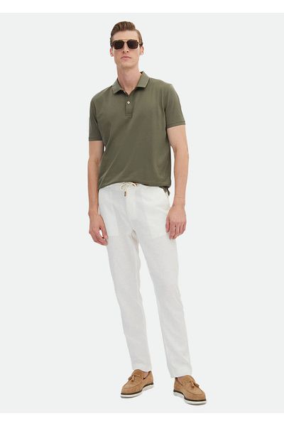Ramsey Plain Polo Neck 100% Cotton T-shirt