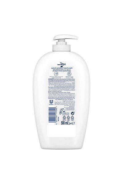 Dove Antibacterial Hand Wash, with moisturising formula to protect from dryness and germs, 500ml