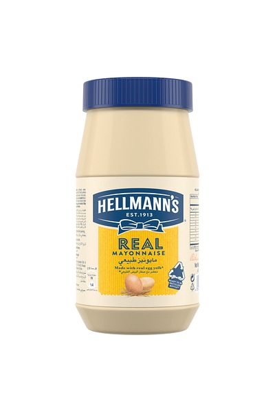 Hellmann's Mayonnaise, Ideal as a dip, dressing or spread, Real, 100% recycled plastic bottle, 450g