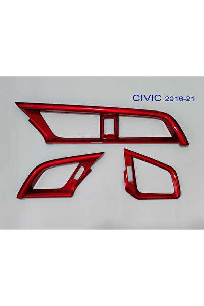 GCP German Car Parts Civic Ventilation Grille Frame (Red) - Civic Fc5 Fk7 Acc...