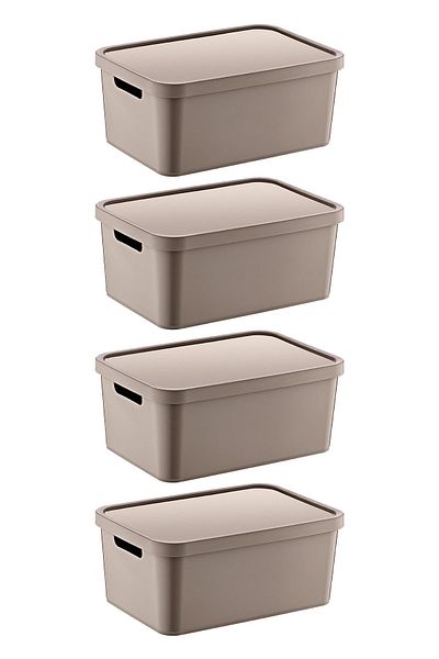 Smartware Terra 4.5 Lt - Set of 4 Stafi Box with Lid