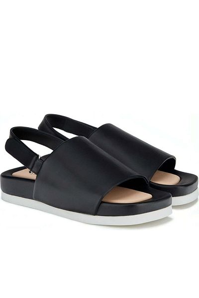 AGL Black Sandals Womens Shoes