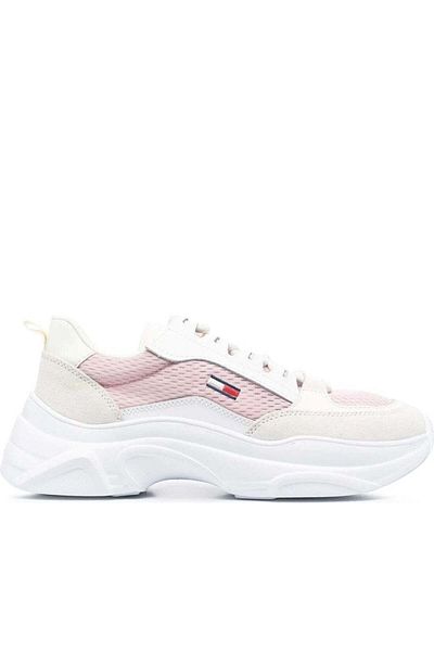 Tommy Jeans Pink Trainers Womens Shoes