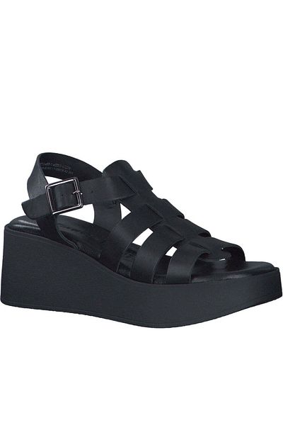 Tamaris Black Sandals Womens Shoes