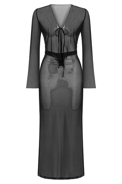 AQUELLA Çok Renkli Tül Crop Top-Etek Takım