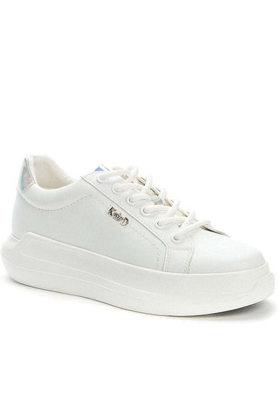 Keddo White Flats Womens Shoes