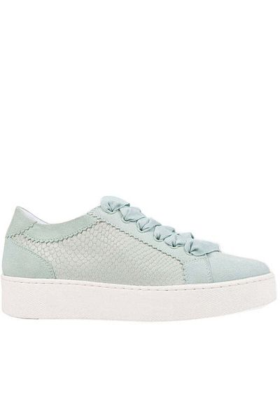 Geox Green Flats Womens Shoes