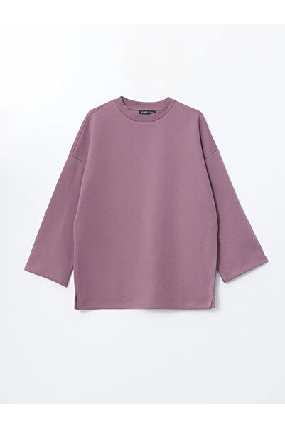 LC Waikiki LCWAIKIKI Basic Чорна велосипедна комір Oversize Жіноча товста тол...