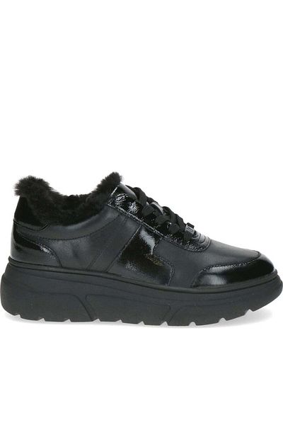 Caprice Black Trainers Womens Shoes