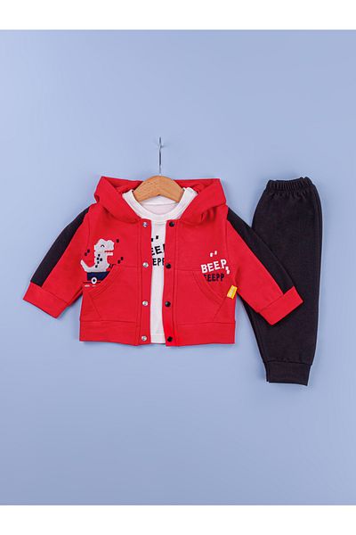 DFN Baby Boy 3-Piece Set with Hood