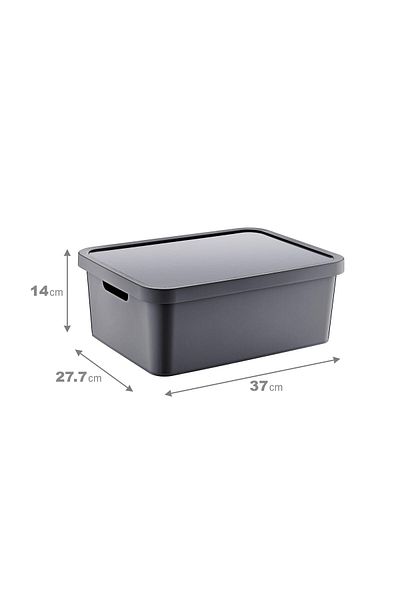 Smartware Stafi Multi-Purpose Box with Lid 12 Lt