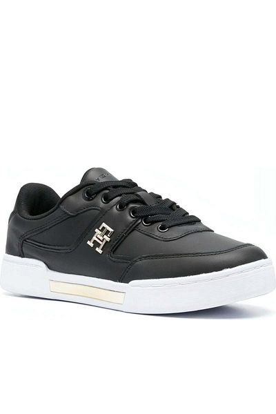 Tommy Hilfiger Black Trainers Womens Shoes